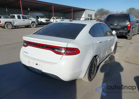 2016 Dodge Dart Se z USA, uszkodzony, nr VIN 1C3CDFAA3GD593551